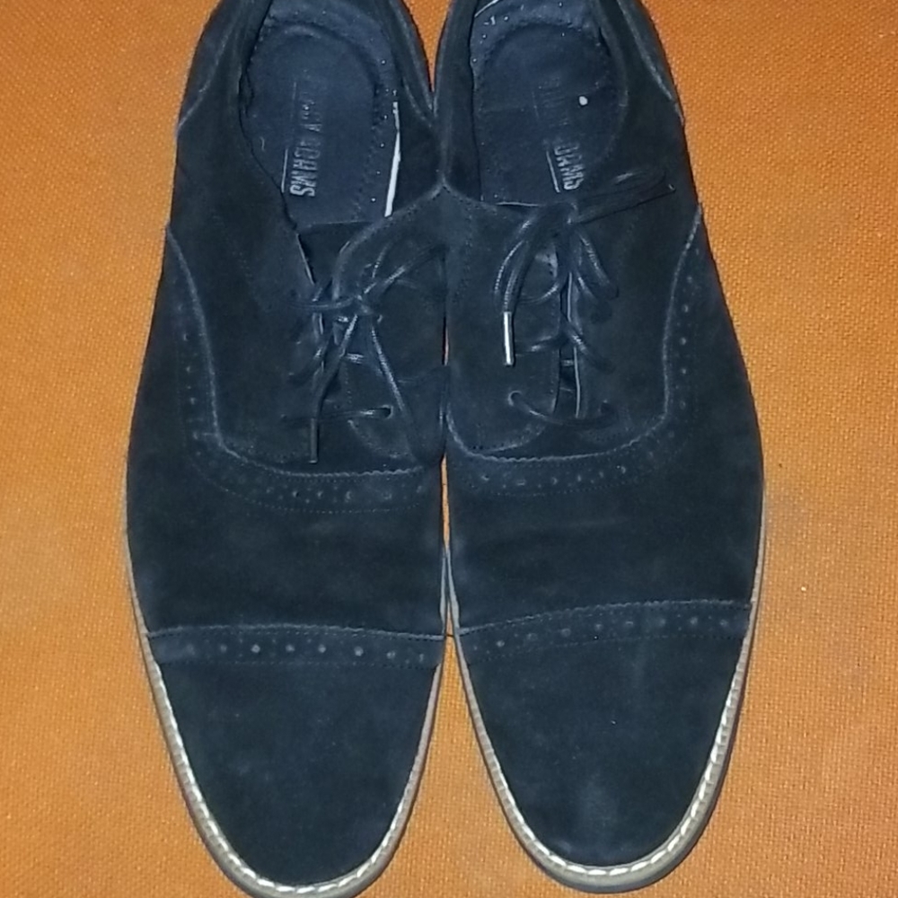 Men Size 11.5 Black  Suede Stacy Adams